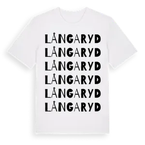 Långaryd ordlek t-shirt – ekologisk bomull t-shirt från Pinshirt