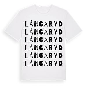 Långaryd ordlek t-shirt – ekologisk bomull t-shirt från Pinshirt