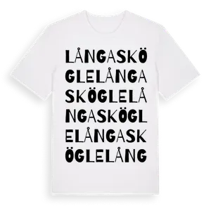 Långaskögle ordlek t-shirt – ekologisk bomull t-shirt från Pinshirt