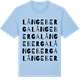 Blue Soul t-shirt med Långeberga ordlek t-shirt