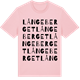 Pink Cotton t-shirt med Långeberget ordlek t-shirt