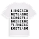 Långeberget ordlek t-shirt