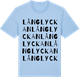 Blue Soul t-shirt med Långlyckan ordlek t-shirt