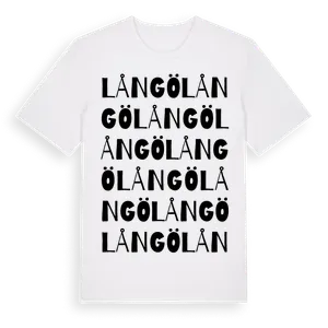 Långö ordlek t-shirt – ekologisk bomull t-shirt från Pinshirt