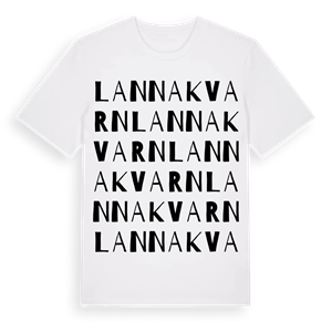 Lanna kvarn ordlek t-shirt – ekologisk bomull t-shirt från Pinshirt