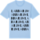 Blue Soul t-shirt med Lannarum ordlek t-shirt