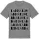 Mid Heather Gray t-shirt med Lannarum ordlek t-shirt