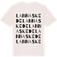 Vintage White t-shirt med Lannaskede ordlek t-shirt