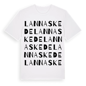 Lannaskede ordlek t-shirt – ekologisk bomull t-shirt från Pinshirt