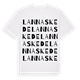 Lannaskede ordlek t-shirt