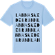 Blue Soul t-shirt med Lannaskede brunn ordlek t-shirt