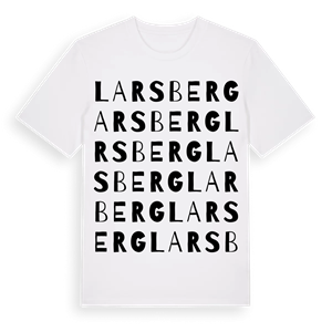 Larsberg ordlek t-shirt – ekologisk bomull t-shirt från Pinshirt