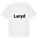 White t-shirt med Laryd fetstil t-shirt