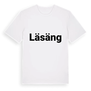 Läsäng fetstil t-shirt – ekologisk bomull t-shirt från Pinshirt
