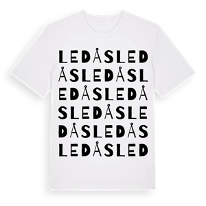 Ledås ordlek t-shirt – ekologisk bomull t-shirt från Pinshirt