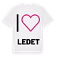 Jag älskar Ledet t-shirt stort tryck
