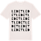 Vintage White t-shirt med Ledet ordlek t-shirt