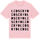 Pink Cotton t-shirt med Ledseryd ordlek t-shirt