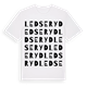 White t-shirt med Ledseryd ordlek t-shirt