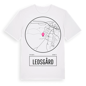 Ledsgård t-shirt – ekologisk bomull t-shirt från Pinshirt