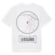 White t-shirt med Ledsgård t-shirt