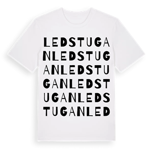 Ledstugan ordlek t-shirt – ekologisk bomull t-shirt från Pinshirt
