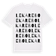 White t-shirt med Lekarebo ordlek t-shirt
