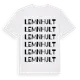 White t-shirt med Lemnhult ordlek t-shirt