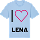 Blue Soul t-shirt med Jag älskar Lena t-shirt stort tryck
