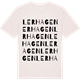 Vintage White t-shirt med Lerhagen ordlek t-shirt