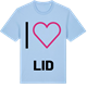 Blue Soul t-shirt med Jag älskar Lid t-shirt stort tryck