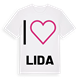 Jag älskar Lida t-shirt stort tryck