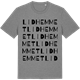 Mid Heather Gray t-shirt med Lidhemmet ordlek t-shirt
