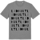 Mid Heather Gray t-shirt med Lidhult ordlek t-shirt