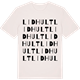 Vintage White t-shirt med Lidhult ordlek t-shirt