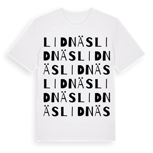 Lidnäs ordlek t-shirt – ekologisk bomull t-shirt från Pinshirt