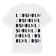 White t-shirt med Lidsholm ordlek t-shirt