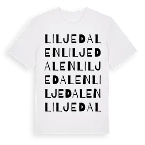 Liljedalen ordlek t-shirt – ekologisk bomull t-shirt från Pinshirt