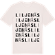 Vintage White t-shirt med Liljenäs ordlek t-shirt