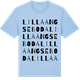 Blue Soul t-shirt med Lilla Angseboda ordlek t-shirt