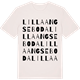 Vintage White t-shirt med Lilla Angseboda ordlek t-shirt