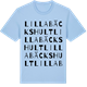 Blue Soul t-shirt med Lilla Bäckshult ordlek t-shirt