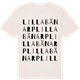 Vintage White t-shirt med Lilla Bänarp ordlek t-shirt
