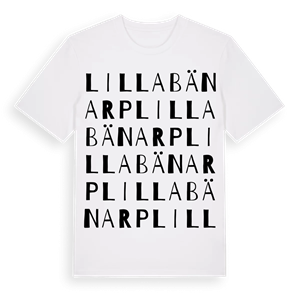 Lilla Bänarp ordlek t-shirt – ekologisk bomull t-shirt från Pinshirt