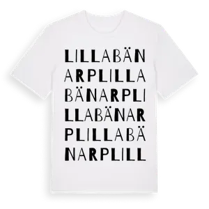 Lilla Bänarp ordlek t-shirt – ekologisk bomull t-shirt från Pinshirt