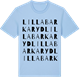 Blue Soul t-shirt med Lilla Barkaryd ordlek t-shirt