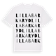 Lilla Barkaryd ordlek t-shirt