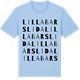 Blue Soul t-shirt med Lilla Barslida ordlek t-shirt