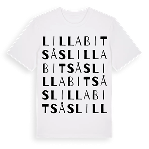 Lilla Bitsås ordlek t-shirt – ekologisk bomull t-shirt från Pinshirt