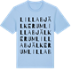 Blue Soul t-shirt med Lilla Bjälkerum ordlek t-shirt